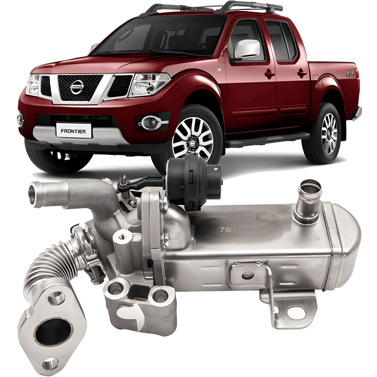 Radiador da Valvula Egr Nissan Frontier 2.5 16V 190cv de 2012 À 2016 - 147355x00b