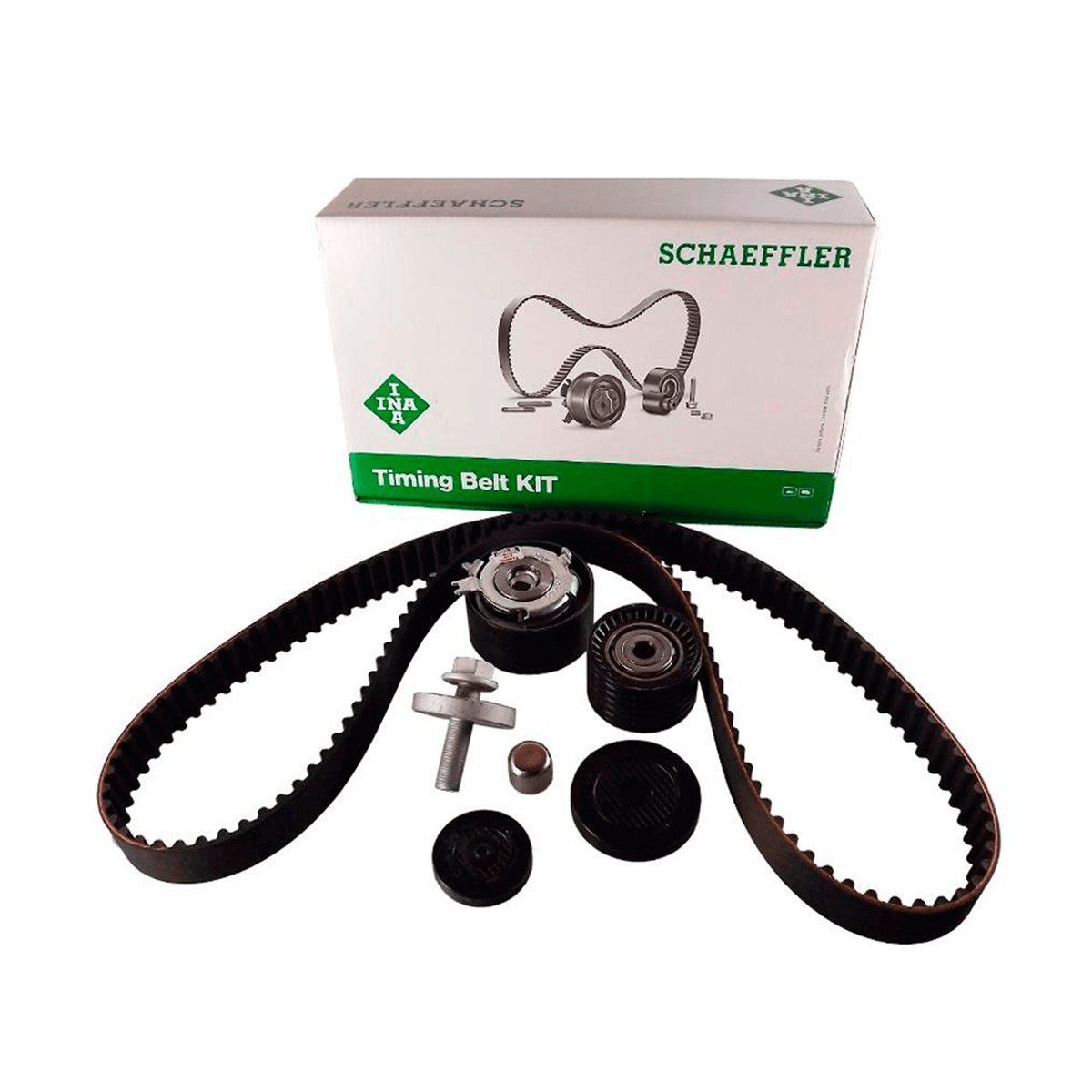 Kit da Correia Dentada Reparo de Motor March Livina Tiida Sandero Oroch Symbol Scenic - INA INA5300737100