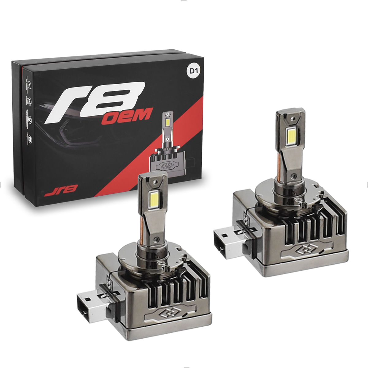 Lâmpada LED D1S D1R 6000K 50W Substitui Xenon Original - JR8 JH0R8OEMD1