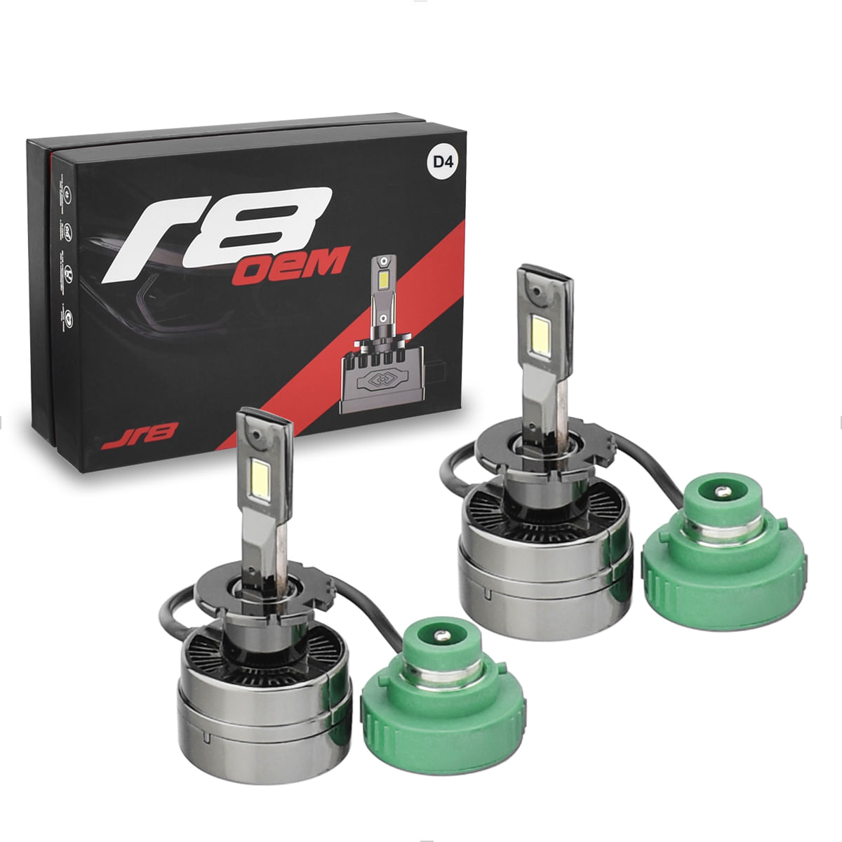 Lâmpada LED D4S D4R 6000K 50W Substitui Xenon Original - JR8 JH0R8OEMD4