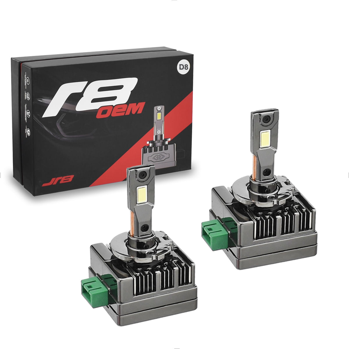 Lâmpada LED D8S D8R 6000K 50W Substitui Xenon Original - JR8 JH0R8OEMD8