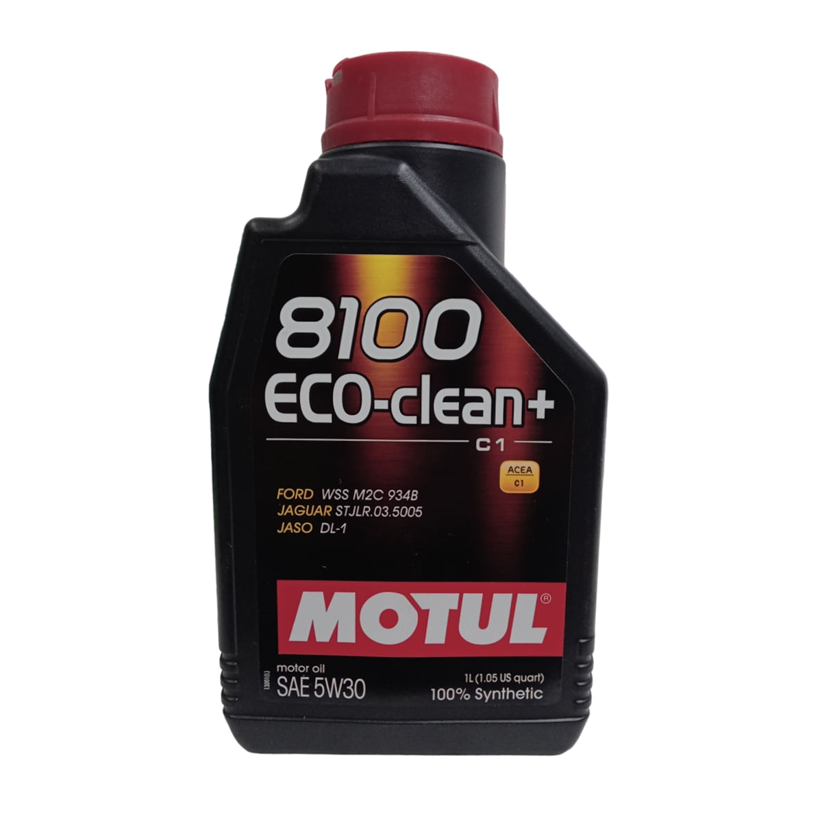 Oléo Lubrificante do Motor Motul 8100 Eco Clean+ 5W30 100% Sintético 1L - MOTUL MOT101580
