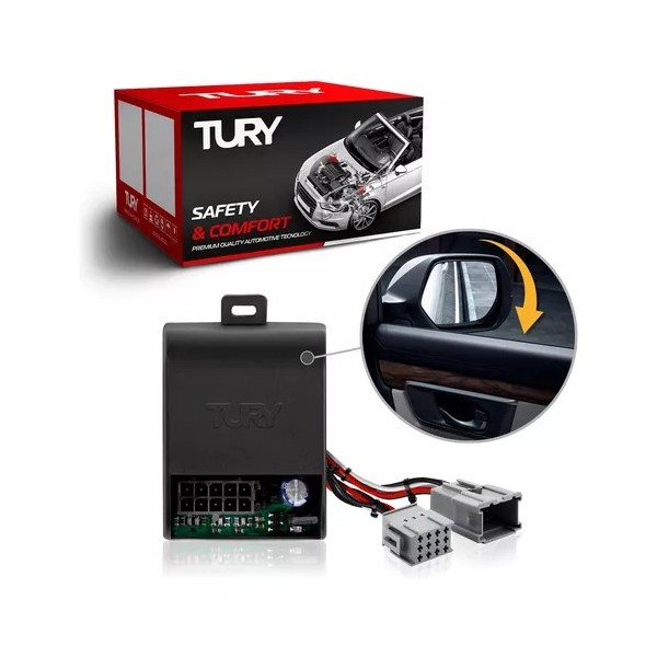 Módulo Rebatimento do Retrovisor Elétrico FORD FIESTA - TURY ACESSORIOS PARK1512AC