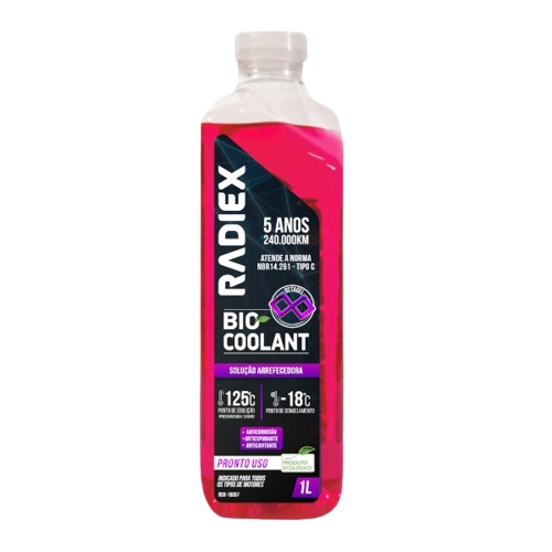 Aditivo para Radiador Pronto para Uso Rosa 1 Litro - RADIEX RDX18057