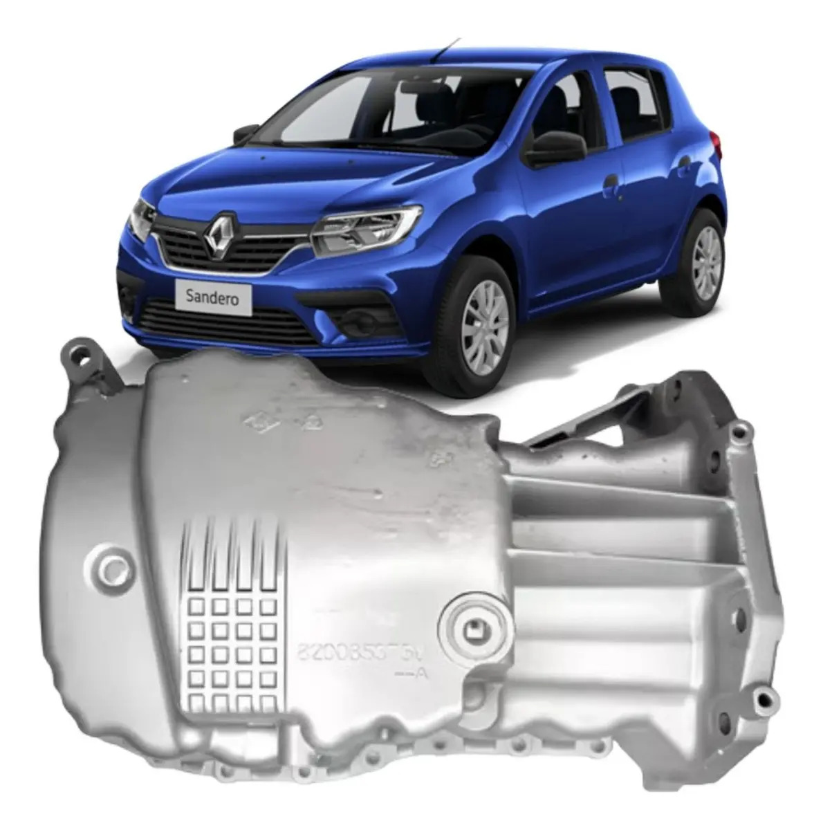 Carter Óleo Sandero 1.6 16v 2006 A 2016 8200853750 - SIMILAR 1ª LINHA RENAULT: 8200853750 / 7711120025 / 8200063899 / 8201719715 / 8200309167