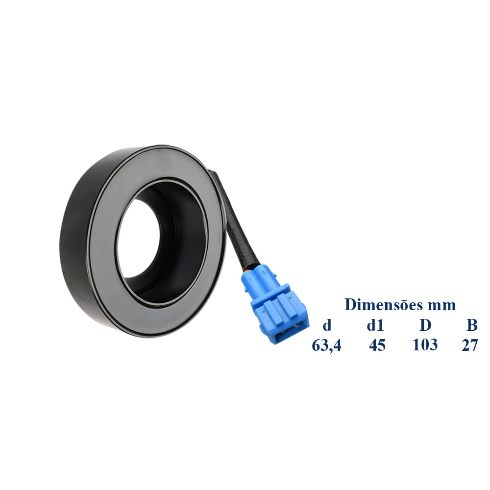 Magnético Compressor Ar Condicionado 12V Citroen Picasso 03/ Sanden SD7V16 - AUTONEXT PARTS S02.6070