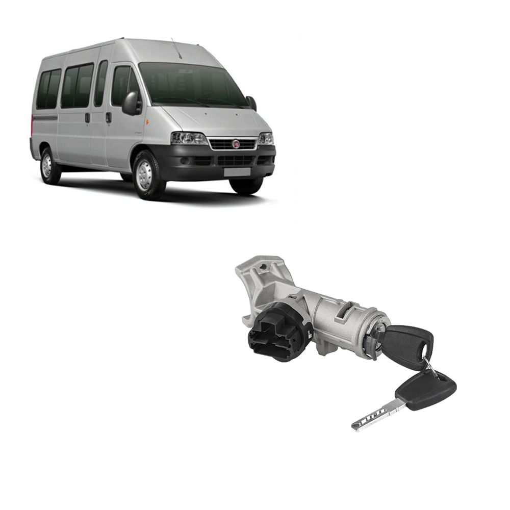 Trava Direção Ducato Boxer 2005 a 2017 com Cilindro e Comutador Ignição - AUTONEXT PARTS S20.8029