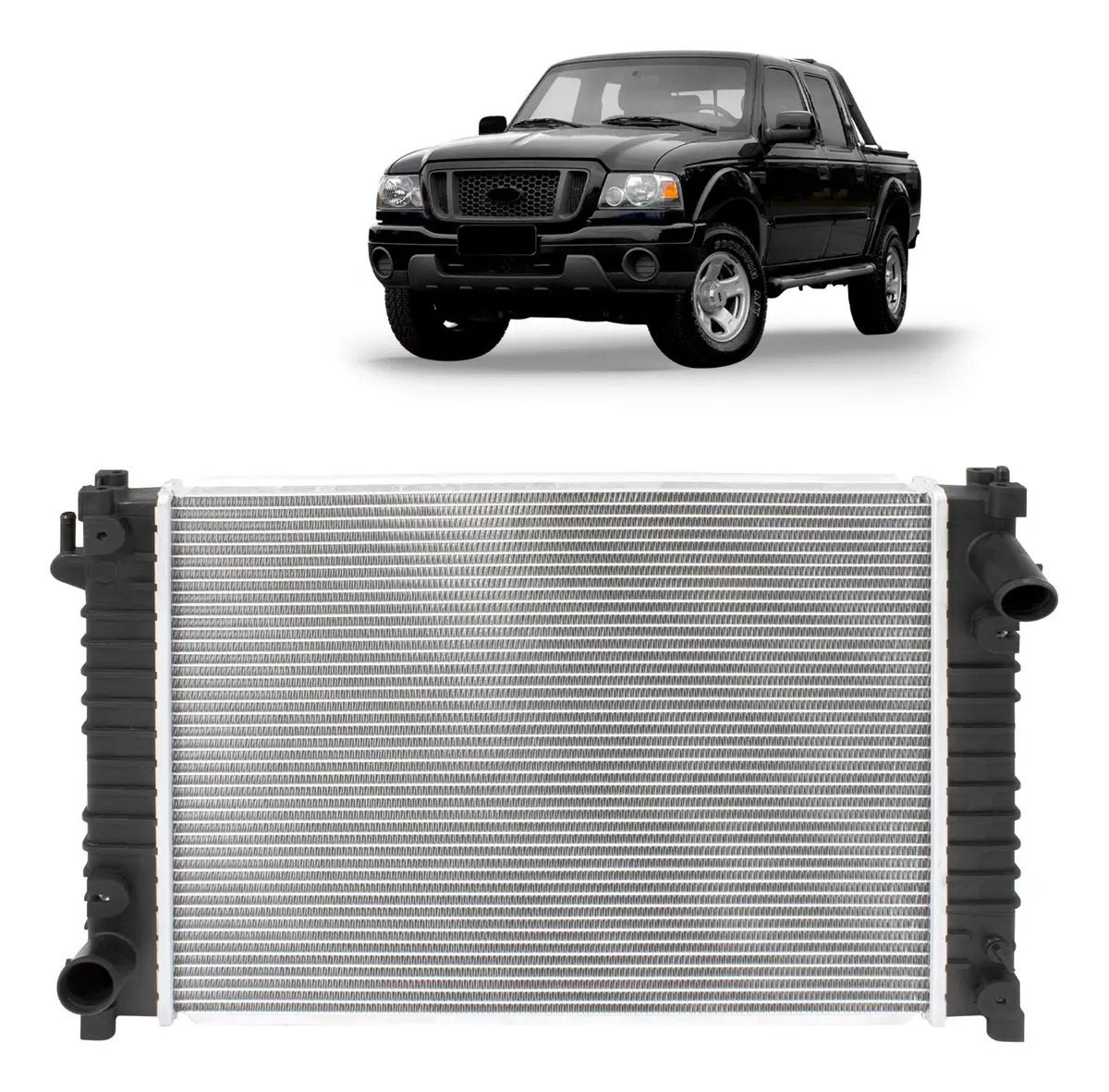 Radiador Agua Ranger 2.5 2.8 Diesel 1998 1999 2000 2001 2002 - SEEDS AUTOMOTIVE SRA05AA / XL5H8005AA / F87Z8005DA / RMM1050RFD / 19274 / 701704