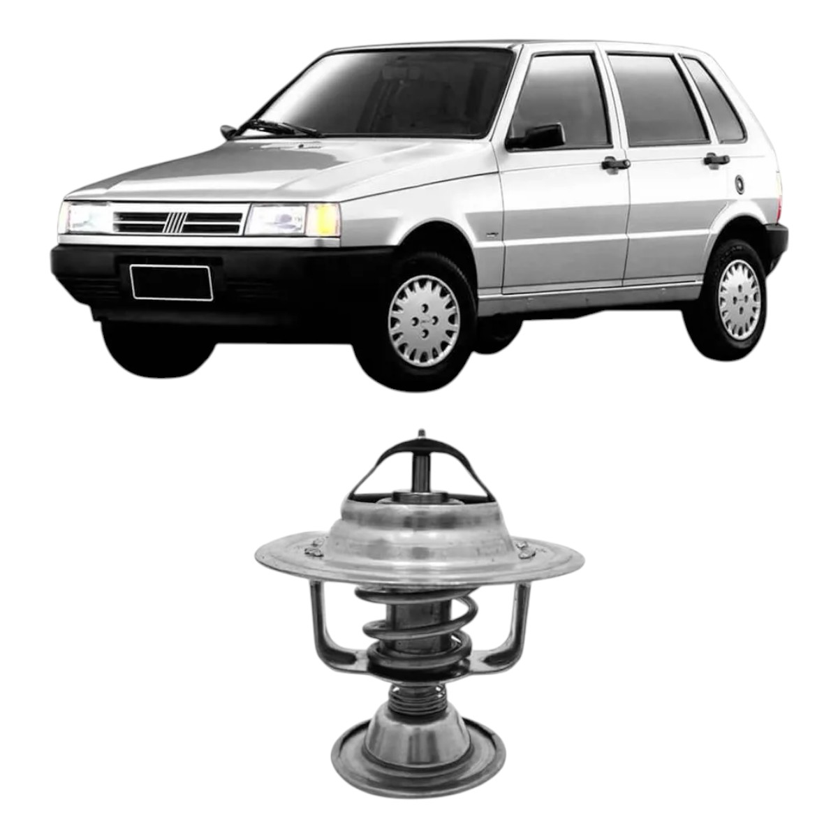 Válvula Termostática Fiat Uno 1.0 1.3 1.5 8V / Fiorino 1.0 1.3 1.5 8V Original Mahle - MAHLE TX 447 82D / TX44782D