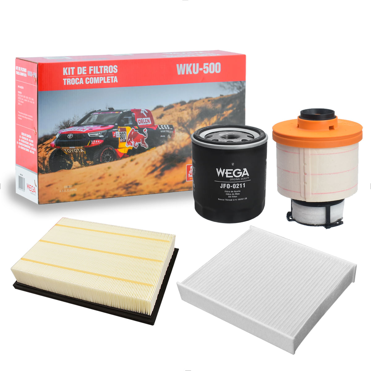 Kit Filtros Hilux 2.8 2016 até 2024 - WEGA WKU500
