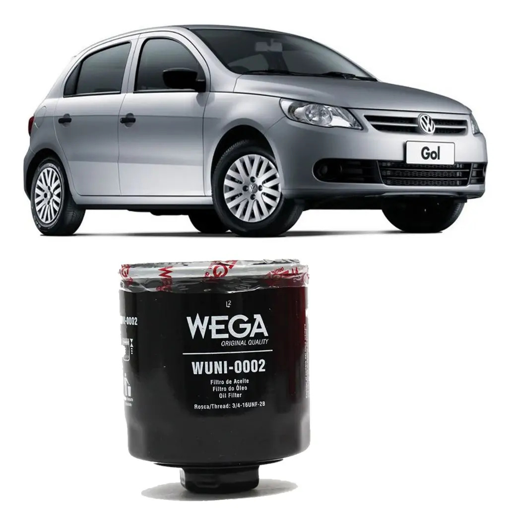 Filtro De Oleo Gol G5 2010 1.0 8v - WEGA WUNI-0002 1