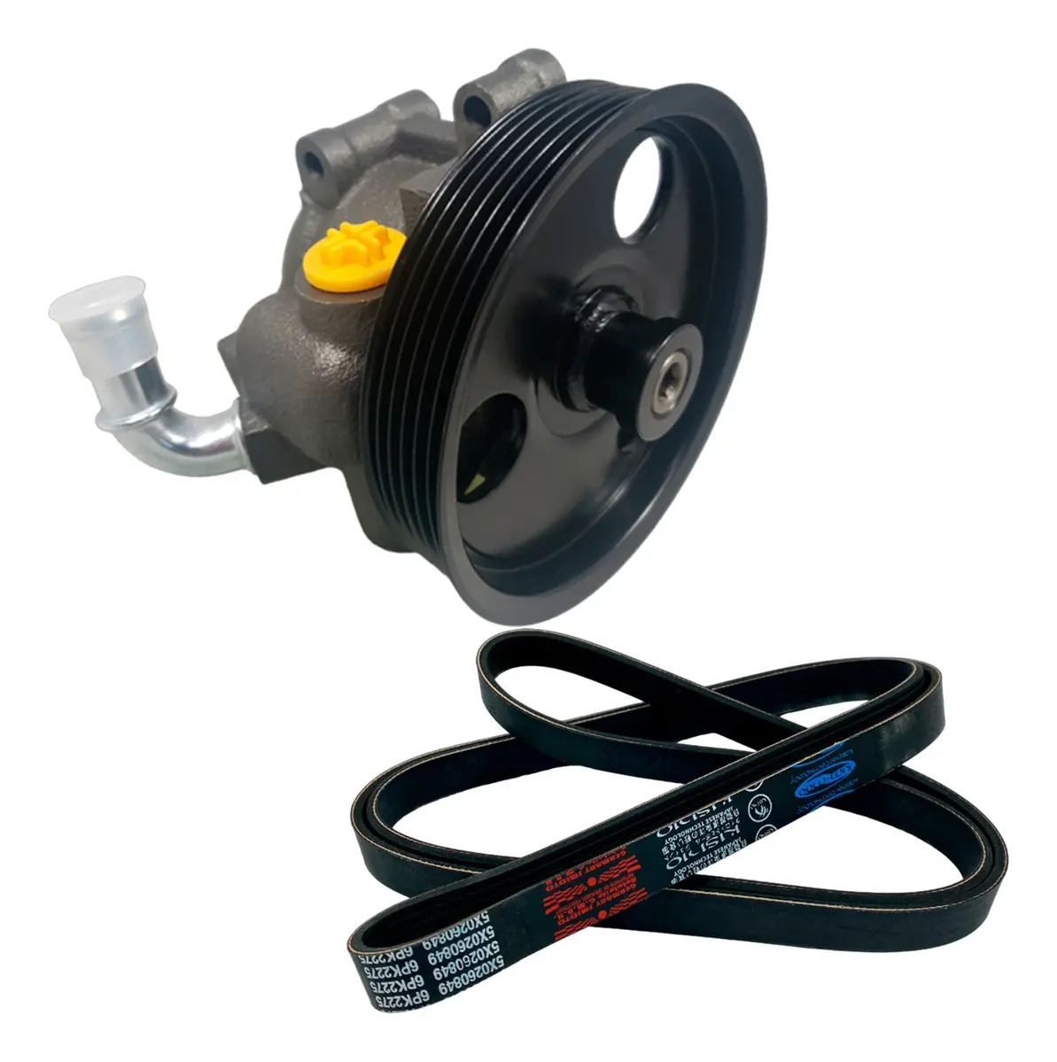 Bomba de direção hidráulica de polia de aço Ford Courier 1.6 00-03 - SMIDTD X2S653A696BA POLEA