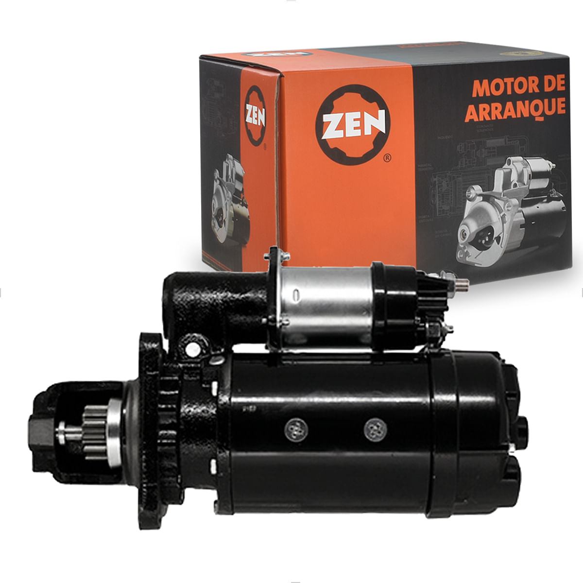 Motor Partida Cargo VW 23220 24220 26260 1991 até 2005 Ajuste Mancal - ZEN ZEN 33002