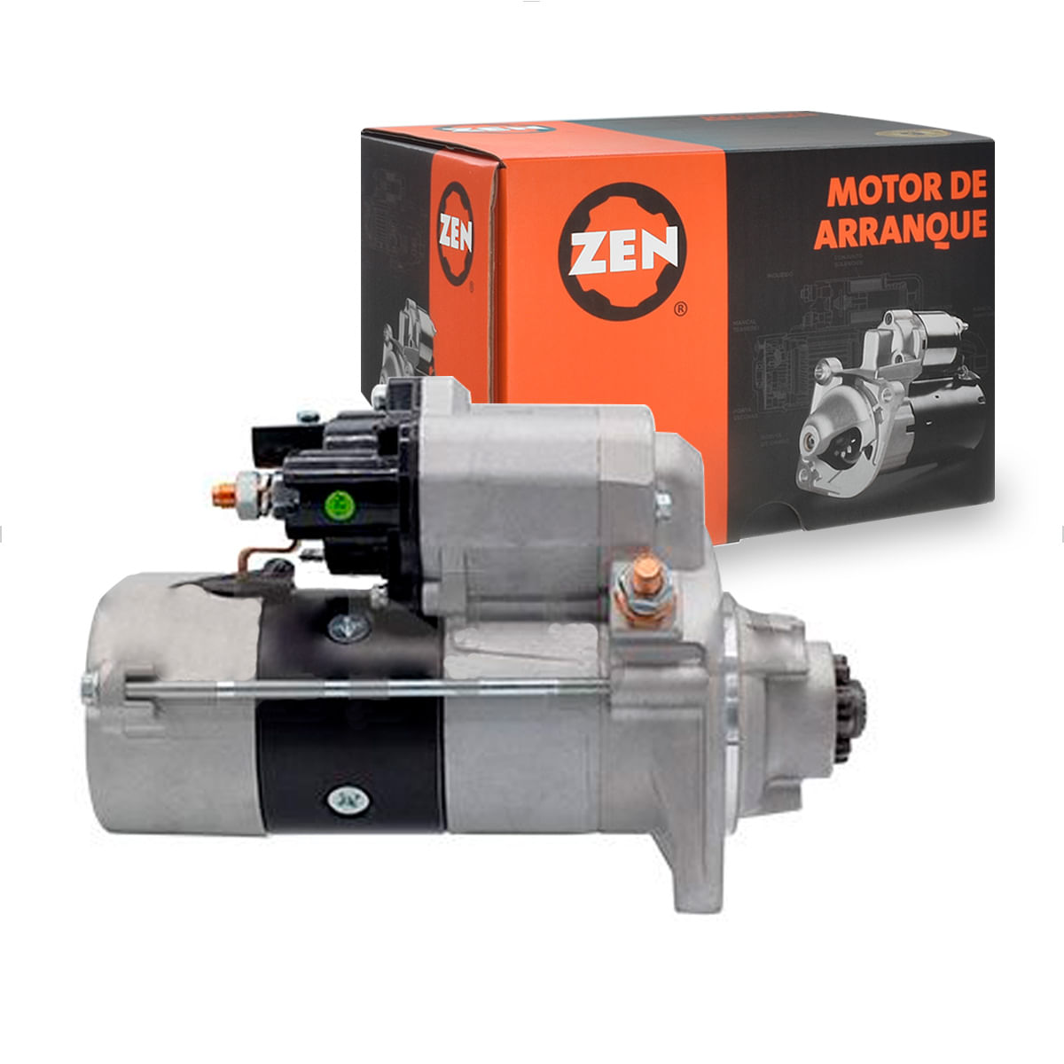 Motor Partida Dynapac CA250 CA253C QSB4.5 QSB5.9 QSB6.7 Cummins - ZEN ZEN-34009