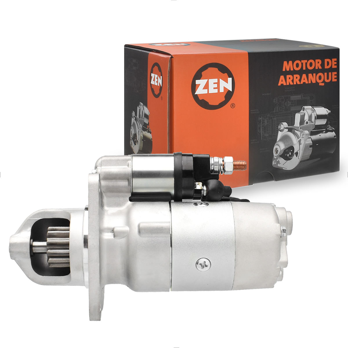Motor Partida Cargo com Motor Cummins 1991 a 2005 12 Dentes - ZEN ZEN 35019